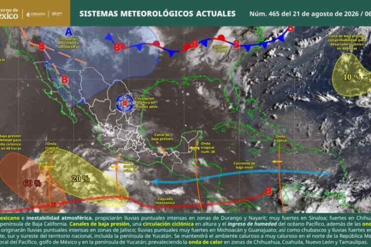Cuatro ciclones podrían formarse en breve en el Pacífico y el Atlántico