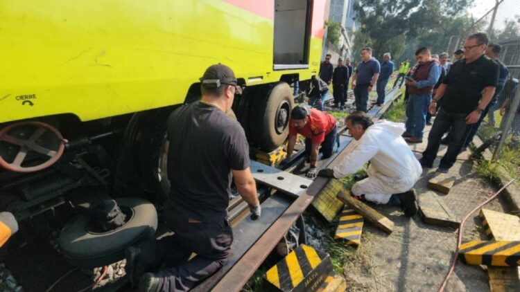 Incidente en Ticomán: tren de la Línea 3 del Metro se descarrila