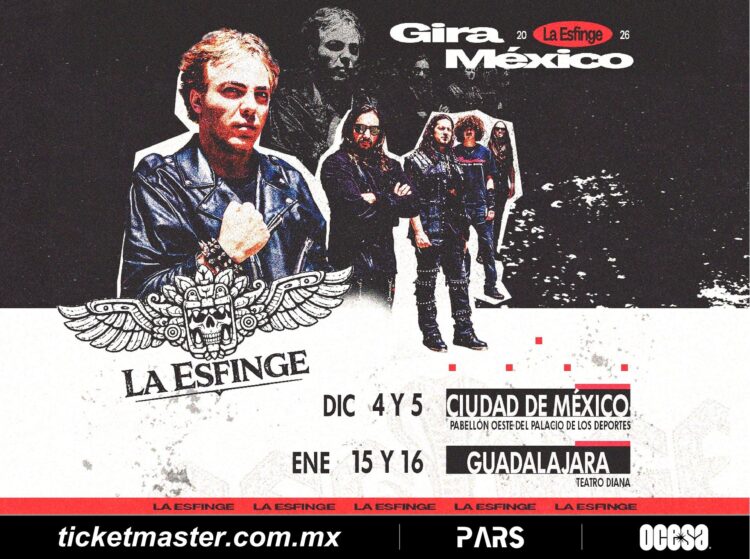 La Esfinge regresa a los escenarios con dos noches en CDMX y Guadalajara