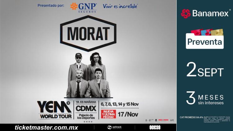 Morat suma cuatro nuevas fechas en México al Ya Es Mañana World Tour