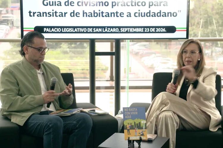 Presenta Ruth Maricela Silva el libro “No basta con vivir aquí. Guía de civismo práctico para transitar de habitante a ciudadano”, de Juan Manuel Ramos