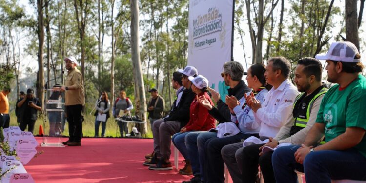 Cuautitlán Izcalli reforesta con 10 mil árboles el Parque Ecológico Pichardo Pagaza