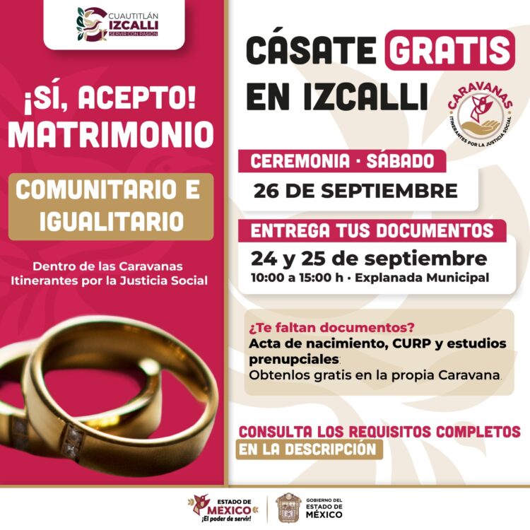 EN IZCALLI ¡Boda masiva a la vista!