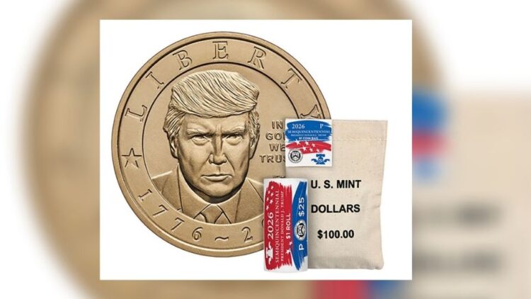 Salen a la venta monedas conmemorativas de un dólar con el rostro de Trump