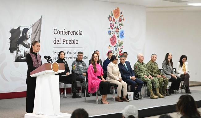 Sheinbaum destaca coordinación y reporta reducción de 75% en homicidios dolosos en Guanajuato