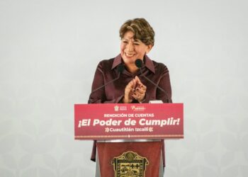 Acompaña alcalde Daniel Serrano a la Gobernadora en informe ante 45 mil asistentes, y en arranque de obra para Izcalli