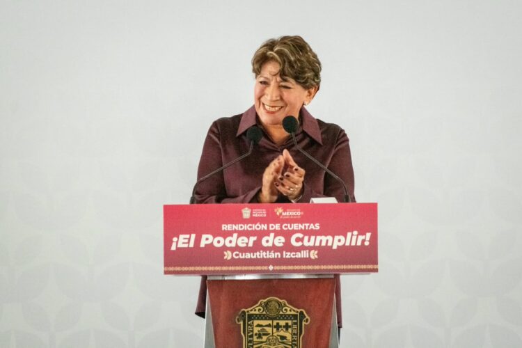 Acompaña alcalde Daniel Serrano a la Gobernadora en informe ante 45 mil asistentes, y en arranque de obra para Izcalli